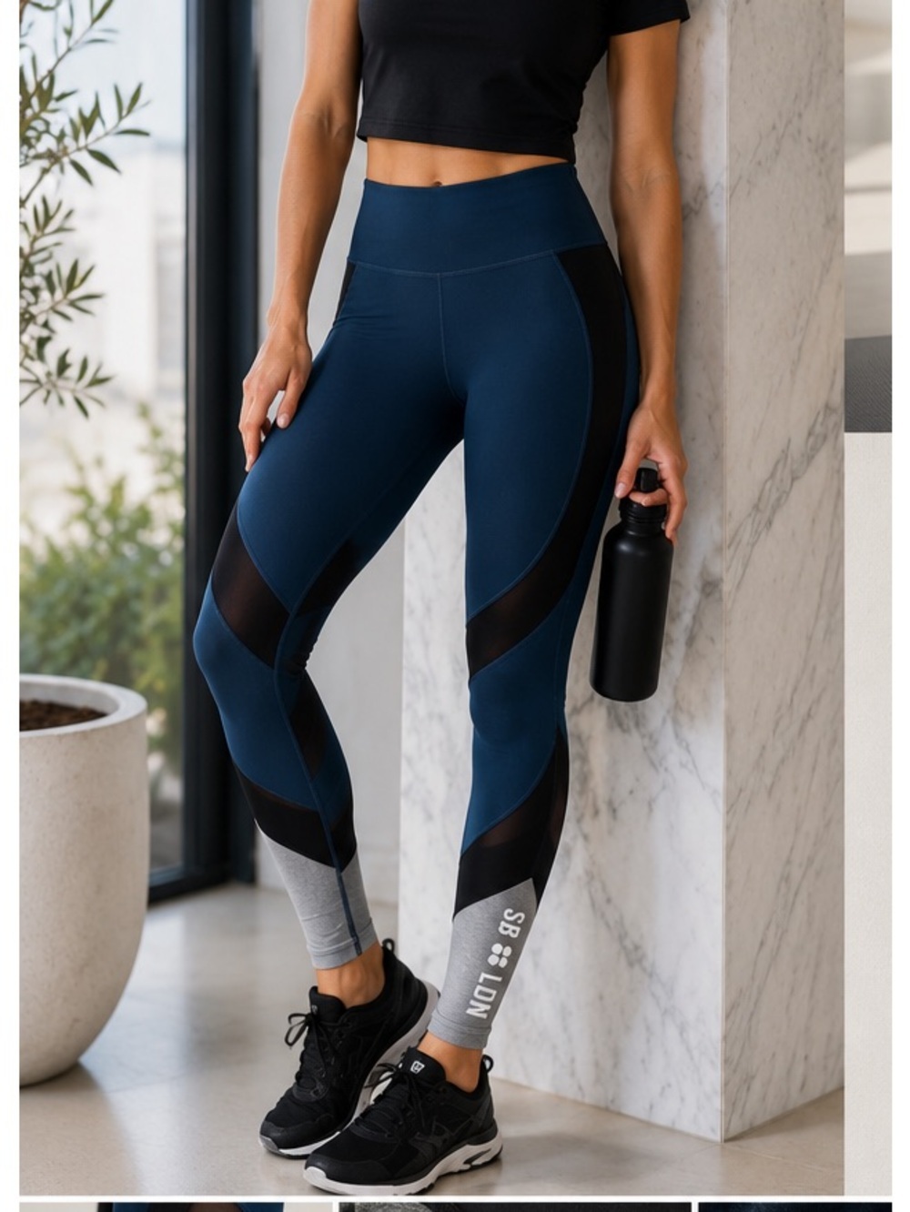 Sweaty Betty The Power Wetlook Mesh leggings Size S